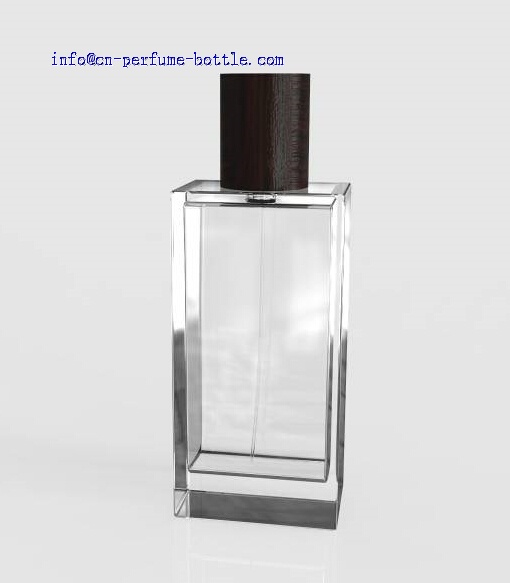 100ml wooden perfume glass bottle