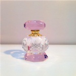 china crystal perfume bottle with pink color