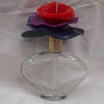 flower glass perfume bottles