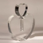 heart shape crystal perfume bottle
