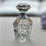 Diamond shape crystal bottle