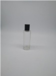 transparent glass perfume bottle