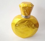 блестящий золотой цвет дамской дизайн бутылки духов